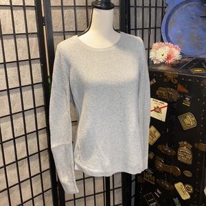 Madewell Riverside Texture Sweater Marled Stone